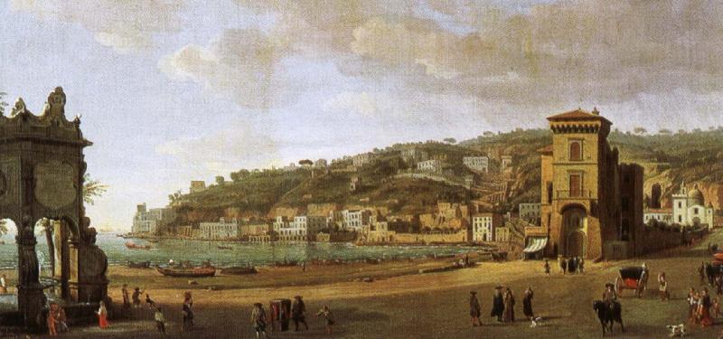 william shakespeare a painting showing the of the shoreline at naples oil painting picture
